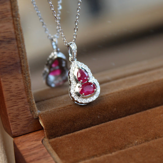Hulu Natural Ruby Necklace