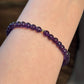Natural Amethyst Bracelet with 14K Gold Bead