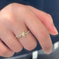 14K Solid Gold Fishtail Ring 锦鲤灵尾