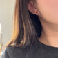 14K Solid Rose Gold Hulu Earrings, Medium Size