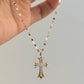 14K Solid Gold Shiny Necklace瓦片链, 45cm