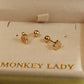 14K Solid Gold Small Cat Claw Earrings