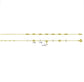 14K Solid Gold Fairy Clover Bracelet
