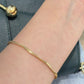 18K Solid Gold Wave Noodle Bracelet