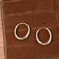 14K Solid Gold Classic Hoop Earrings