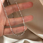 Diamond-Cut Plain Chain Necklace, 50cm