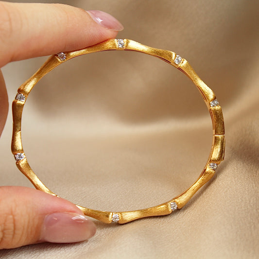 Bamboo Knot Bangle Bracelet