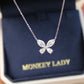 铂金Platinum PT950 Classic Butterfly Necklace