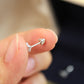 Mini Crown Moissanite Earrings