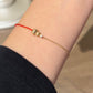 14K Solid Gold Half Line Hulu Bracelet 拉丝葫芦