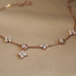 14K Solid Gold Fairy Clover Bracelet