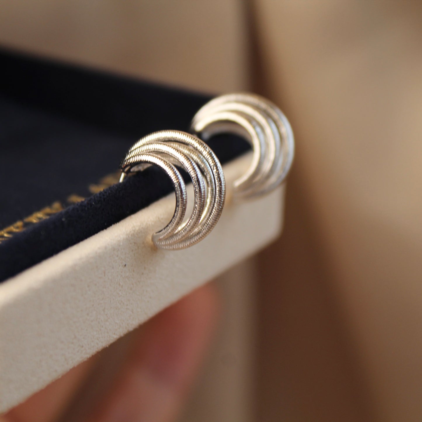 Twisted Line Stud Earrings