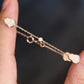 14K Solid Rose Gold Blessing Hulu Bracelet