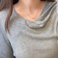 14K Solid Gold Dancing Stones Necklace