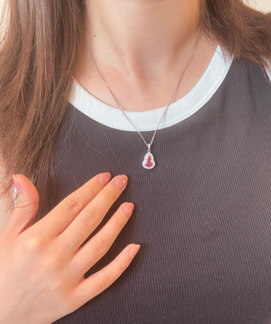 Hulu Natural Ruby Necklace