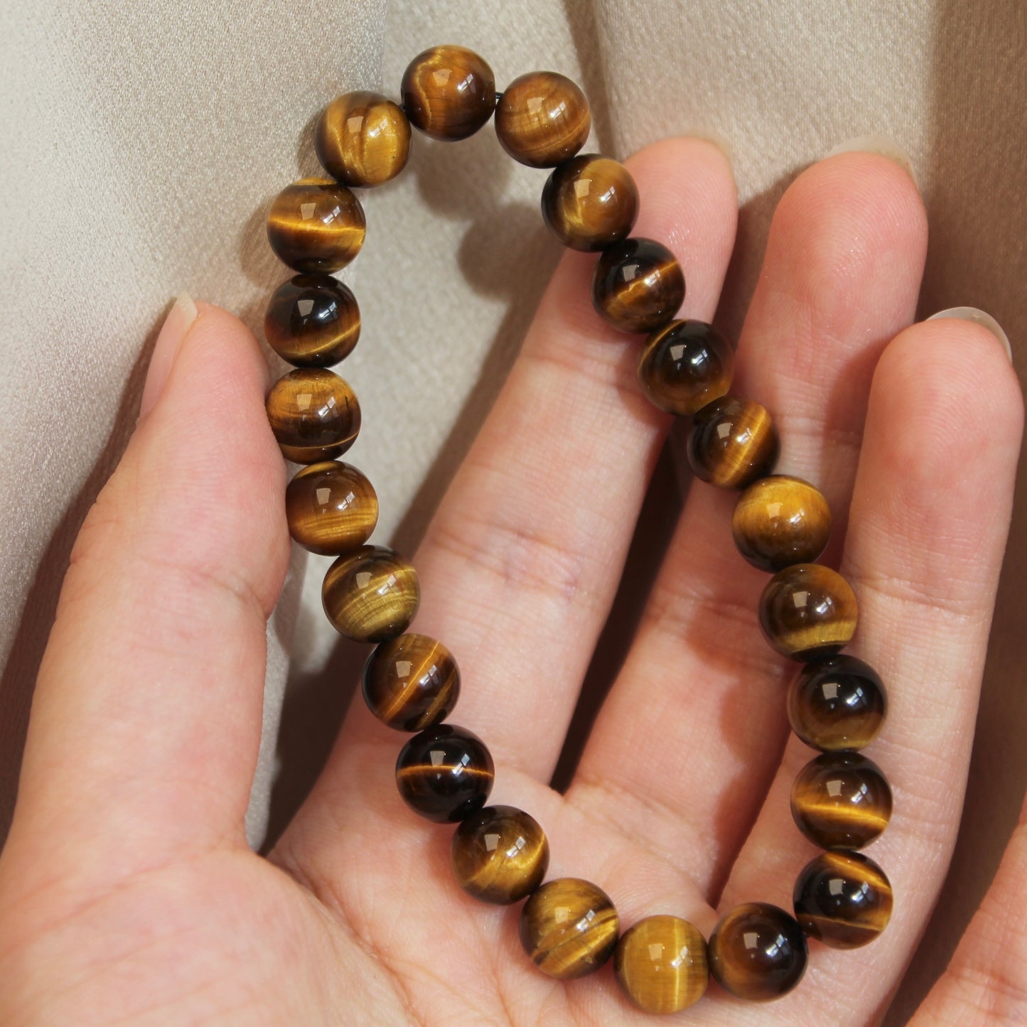 虎眼石 Natural Tiger Eye Bead Bracelet