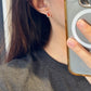 14K Solid Rose Gold Hulu Earrings, Medium Size