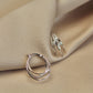 Triple Circle Moissanite Hoop Earrings
