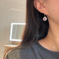 Lab-Grown Ruby Sunflower Drop Earrings