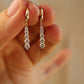 14K Solid Yellow Gold Water-drop Earrings