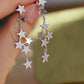 Shiny Star Long Tassel Earrings