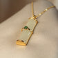 Bamboo Joint Natural Jade Necklace