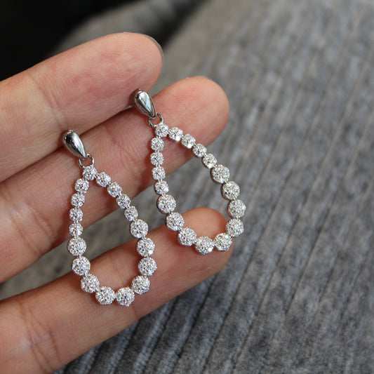 Bubble WaterDrop Moissanite Earrings