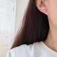 Mini Double Stone Moissanite Earrings