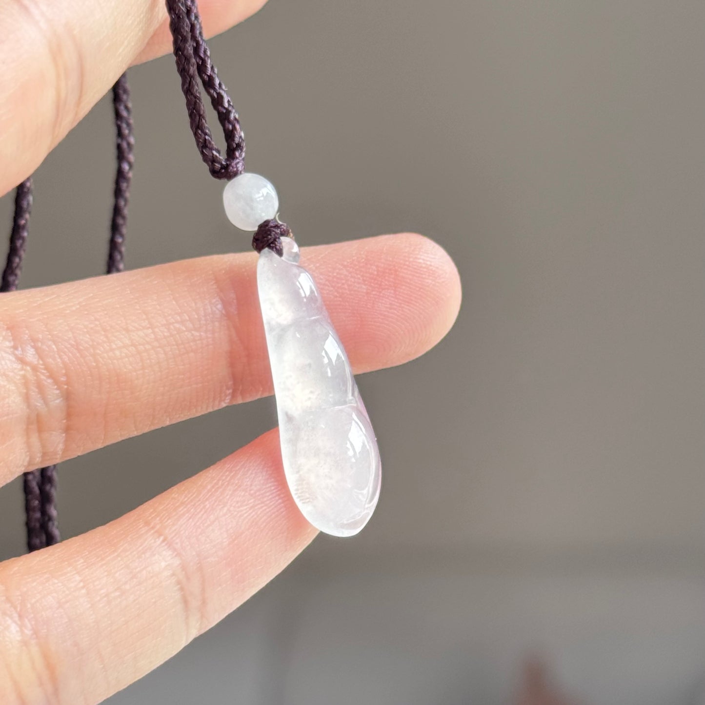 Little Pea Natural Jadeite Long Necklace