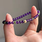 18K Solid Gold Natural Amethyst Bracelet