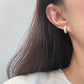 Shiny Moissanite Hoop Earrings