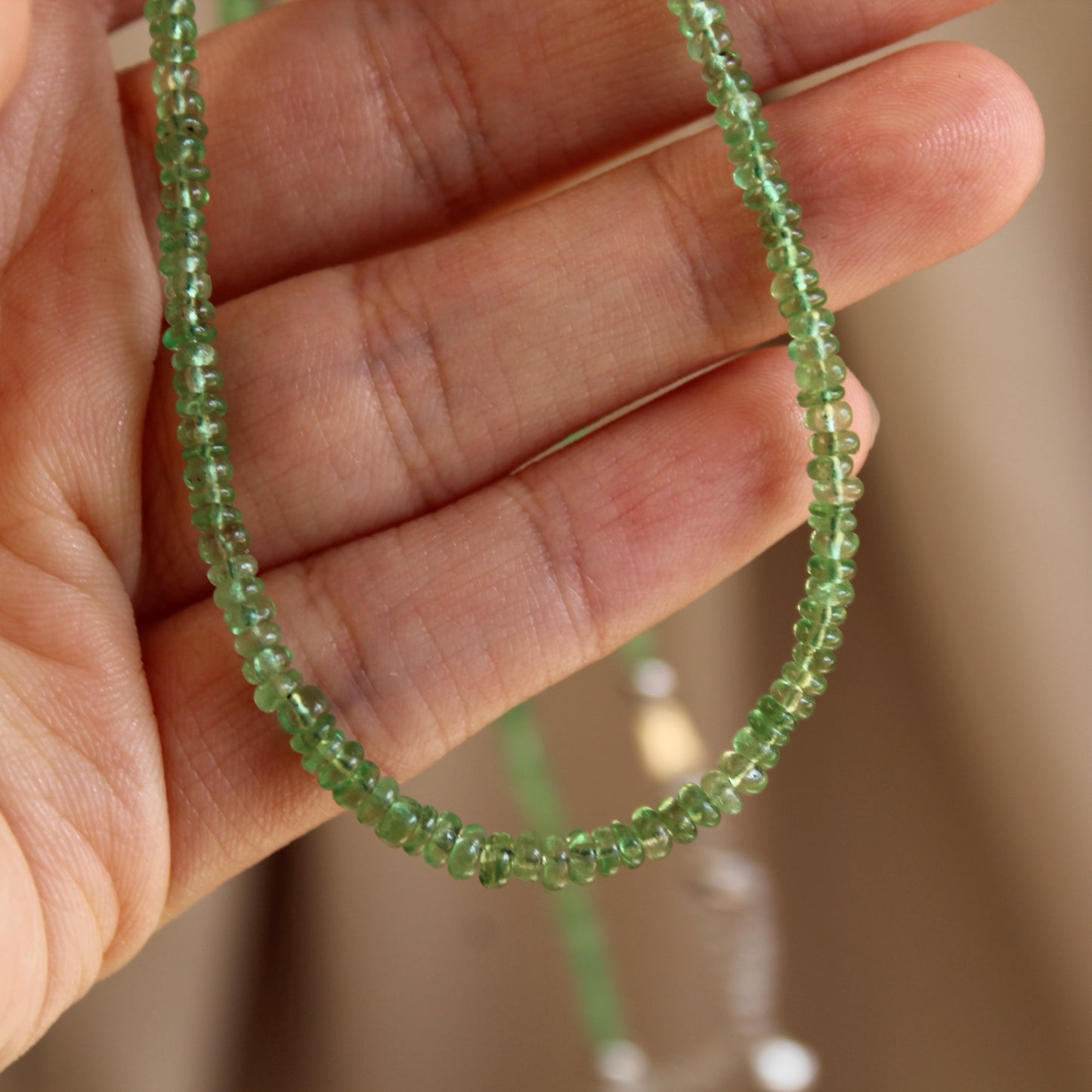 沙弗莱 Natural Tsavorite Necklace