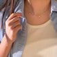 14K Solid Gold Sea Star Bubble Necklace