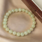 High Quality Icy Natural Jade Beaded Bracelet, 8mm