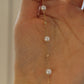 14K Solid Gold Starry Sky Pearl Bracelet