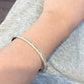 Matte Finish Double-Color Bangle Bracelet拉丝