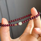 石榴石Natural Garnet & Jade Solid Gold Bracelet