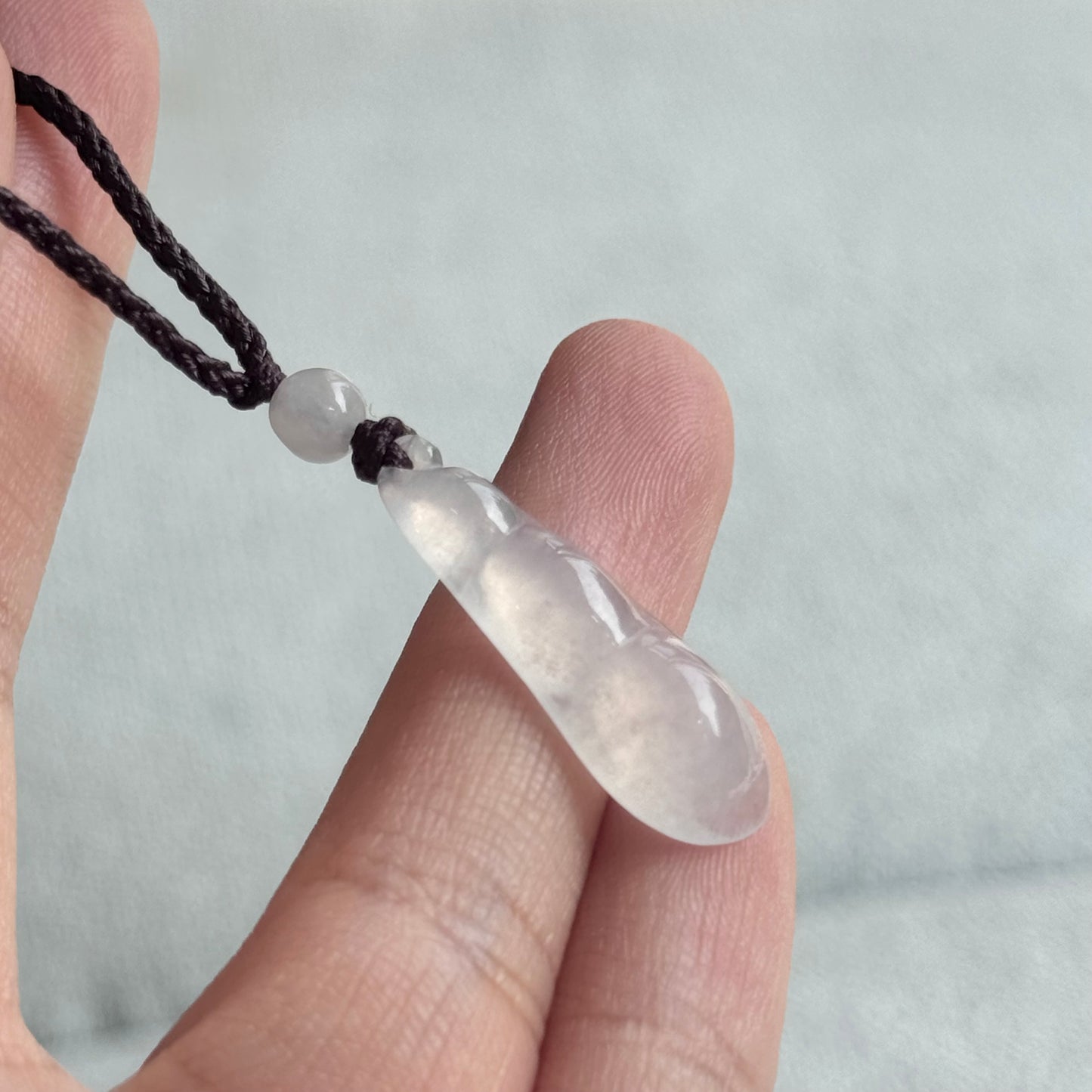 Little Pea Natural Jadeite Long Necklace