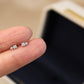 Mini Double Stone Moissanite Earrings