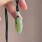 Natural Jade Peace Buckle Long Necklace