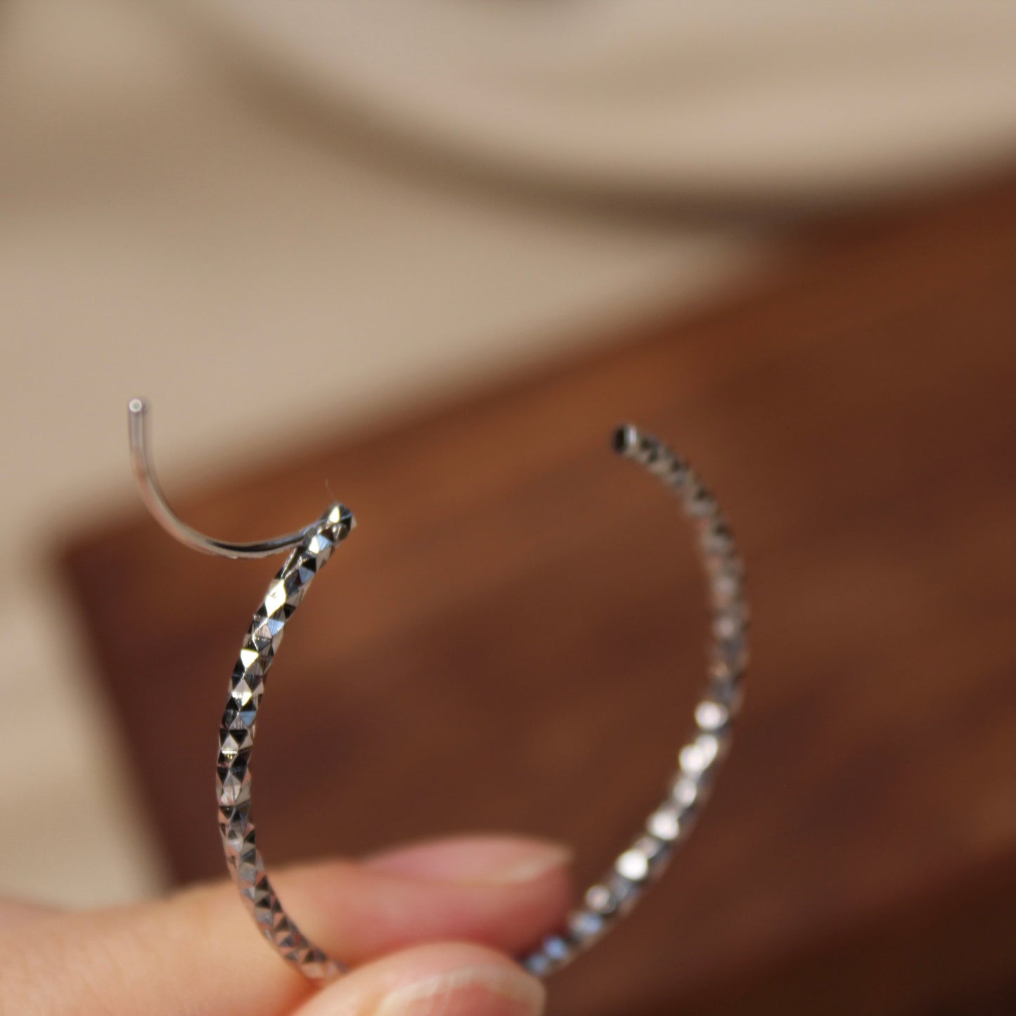 Shiny Big Hoop Earrings, 35mm