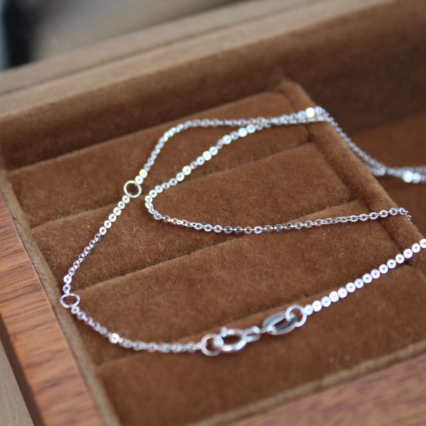 铂金Platinum PT950 Plain Chain Necklace