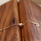 14K Solid Rose Gold Rolling Luck Bracelet