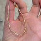 18K Solid Gold Wave Noodle Bracelet