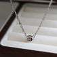 Bubble Moissanite Sterling Silver Necklace, 0.5ct