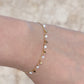 18K Solid Gold Star Lab-Grown Diamond Bracelet