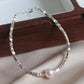 Sparkling Single Pearl Bracelet, Sterling Silver