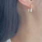 Jade & Pearl Hoop Earrings