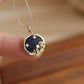 14K Solid Gold Star River Pendant
