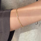 18K Solid Gold Shiny Bracelet